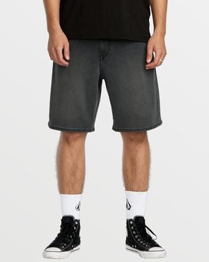 Volcom Billow Denim Shorts - Black