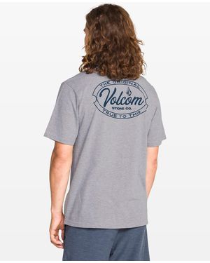 Volcom Garaged Short Sleeve Tee - Gray