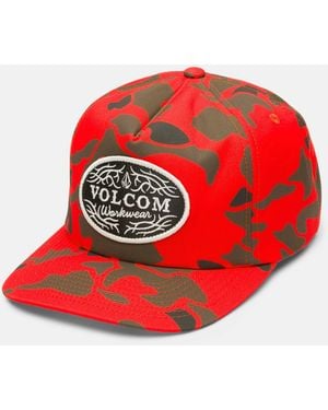 Volcom On The Hunt Workwear Hat - Red