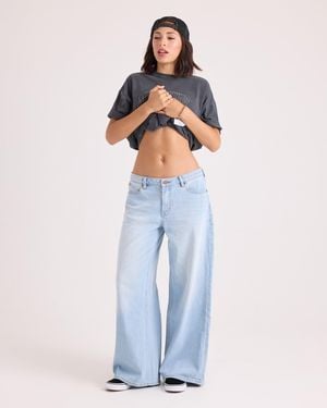 Volcom Stoned Boyfriend Lowrise Pants - Blue