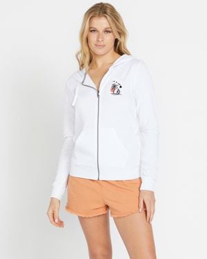 Volcom Sealed Zip Hoodie - White