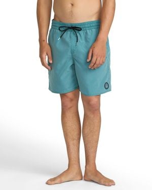 Volcom Center Elastic Waist Trunks - Blue
