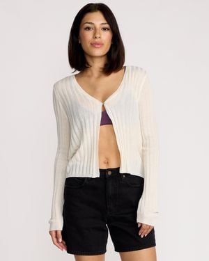 Volcom Pulp Stitchin Cardi - Natural