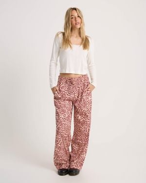 Volcom Longboard Wide Leg Pants - Pink