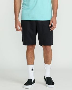 Volcom Vs91 Elastic Waist Shorts - Black