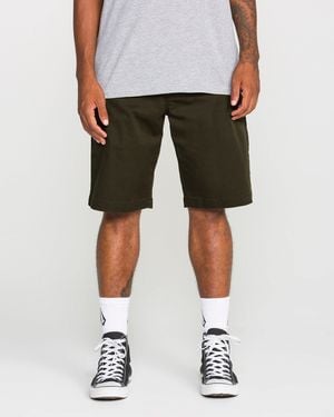 Volcom Frickin Modern Stretch Shorts - Green