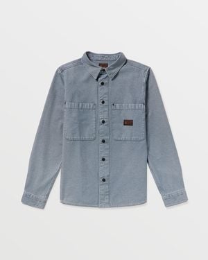 Volcom Levelstone Long Sleeve Shirt - Blue