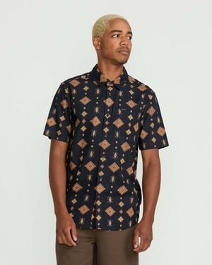 Volcom Desert Dobby Short Sleeve Shirt - Black