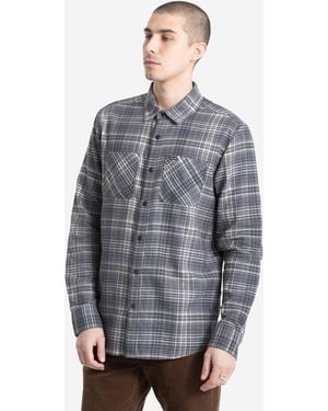 Volcom Netastone Flannel Long Sleeve Shirt - Gray