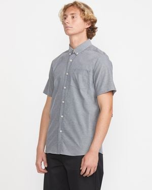 Volcom Everett Oxford Short Sleeve Shirt - Gray