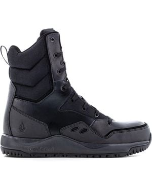 Volcom Street Shield Safety Toe Tactical Boots With Side Zipper - Blue