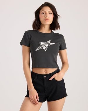 Volcom As If Baby Tee - Black