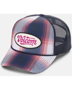 Volcom Stoney Plaid Trucker - Blue