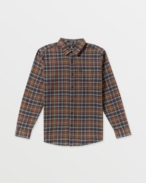 Volcom Levelstone Long Sleeve Shirt - Gray