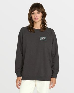 Volcom Stone Magic Boyfriend Crew - Black