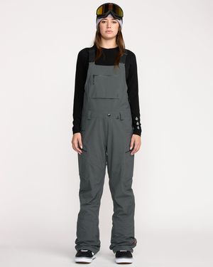 Volcom Ash Stretch Gore Bib Overall - Gray