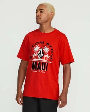 Volcom Claimed Maui Short Sleeve Tee - Red
