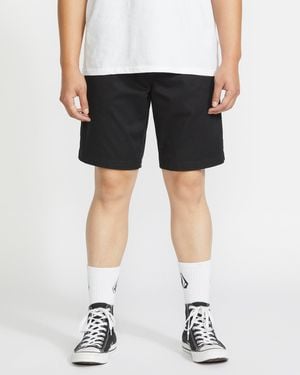 Volcom Frickin Elastic Waist Shorts - Black
