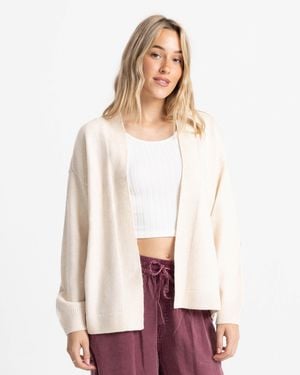Volcom Sweater Weather Jacquard Cardigan - White