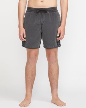 Volcom Center Elastic Waist Trunks - Blue