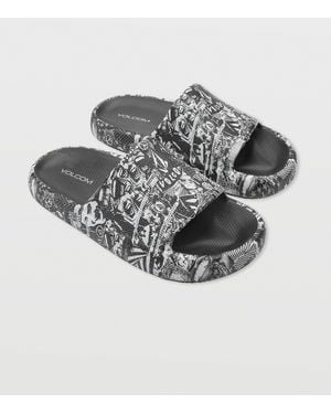 Volcom Stoney Cloud Slides - Gray