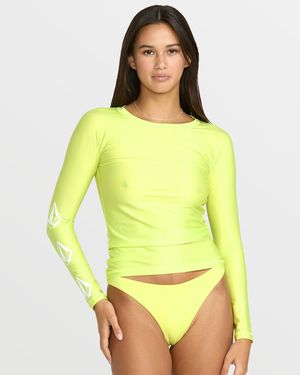 Volcom Simply Core Long Sleeve Rashguard - Yellow