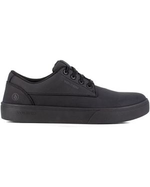 Volcom True Soft Toe Water And Slip Resistant Work Sneakers - Black