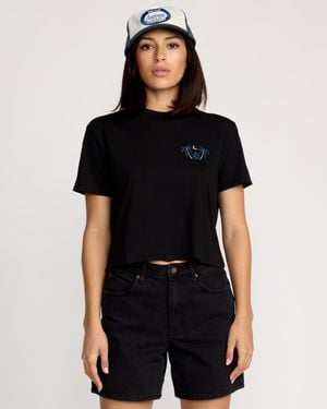 Volcom Dial Crop Tee - Black