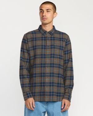 Volcom Levelstone Long Sleeve Shirt - Blue