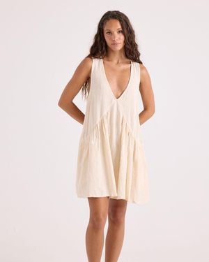 Volcom A-Line Swing Dress - Natural