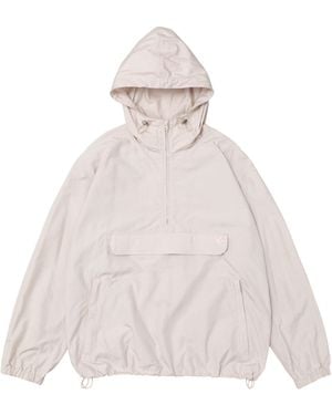 Vowels US Shop Silk Checkered Anorak - White