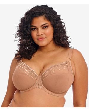 Elomi Matilda Underwire Plunge Bra - Brown