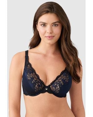 Wacoal Modern Affair Plunge Underwire Bra - Blue