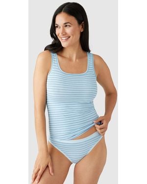 Wacoal Understated Cotton Tank - Blue