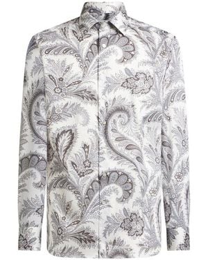 Etro Cotton Shirts - Gray