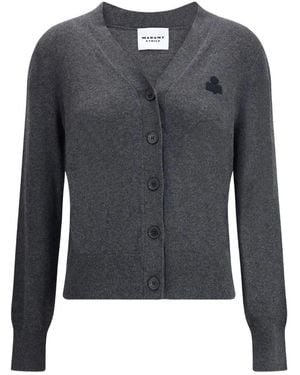 Isabel Marant Karina Cotton Blend Cardigan - Black