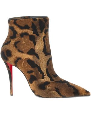 Christian Louboutin Miss Z Leather Boots-Donna - Marrone