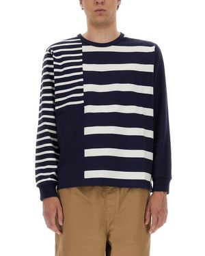 UMBRO X YMC "60s" Patchwork Sweatshirt - Blue