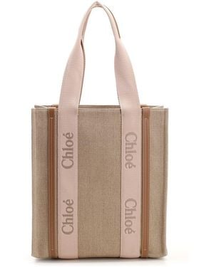 Chloé Woody Handbags - Natural