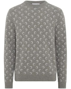 Marine Serre Sweaters & Knitwear - Grey