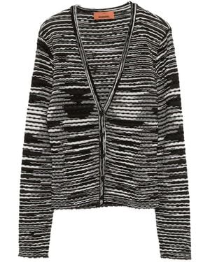 Missoni Wool Blend Cardigan - Gray