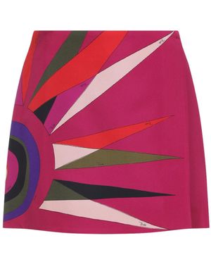 PUCCI Acetate Mini Skirt-Donna - Rosa