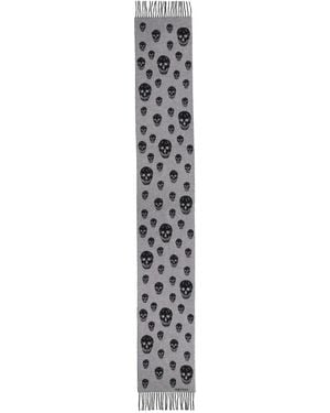 McQueen "Skull" "Double-Face" Scarf - White