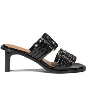 Ganni Buckle Sandali Nero