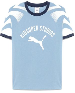 PUMA x KIDSUPER STUDIOS Cotton T Shirts - Blue