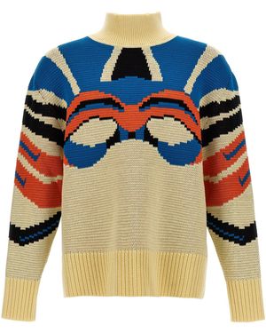 Bluemarble Jacquard Sweater Sweater, Cardigans - Blue