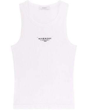 Givenchy Cotton Tank Top-Donna - Bianco