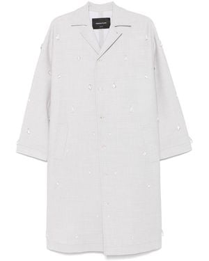 Fabiana Filippi Cappotti Grigio-Donna - Bianco
