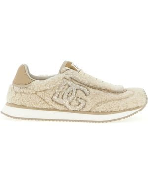 Dolce & Gabbana Dg Cushion Sneakers - Natural