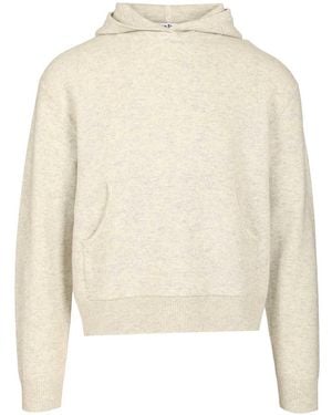 Acne Studios Cashmere Hooded Sweater Knitwear - White